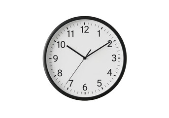 Clock showing time isolated on transparent background