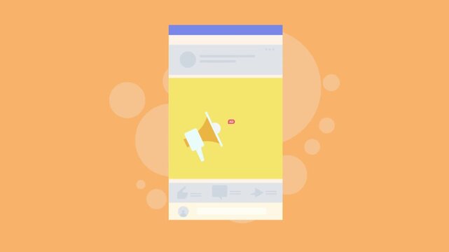 Sponsored mobile social ad with promotional message, initial engagement graph lift followed by decline, indicates ad fatigue, reduce audience interactions.