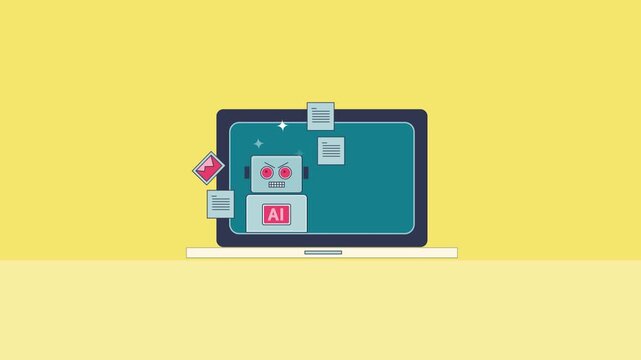 AI bot automates content production, results low quality content saturation on digital platform, activates spam risk alert.