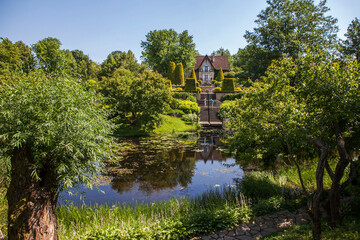 The Orekhovno Estate Park and Manor House. Orekhovno Village, Pustoshkinsky District, Pskov Oblast, Russia