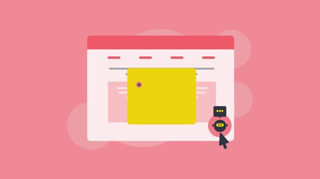 Cursor triggers chatbot interface, open conversational window and ai agent respond to user query, virtual business representative.