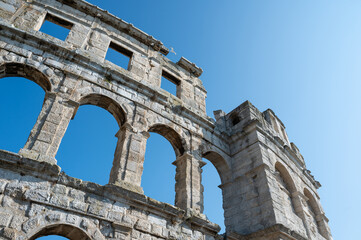 Obraz premium Part of the Amphitheater in Pula, Croatia