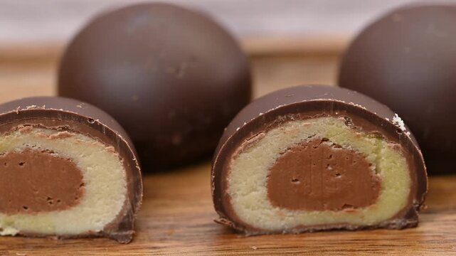  video of marzipan chocolates