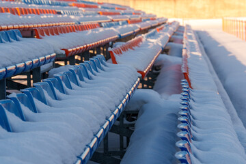 empty seats in a stadium