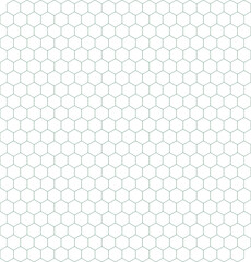 Geometric Honeycomb Pattern with Hexagons on White Background