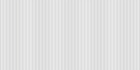 Fototapeta premium Narrow black-white vertical lines. Symmetric geometric ornament. Striped seamless pattern, abstract wallpaper. Digital paper for textile print, page fill. Vector