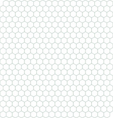 Gray Hexagonal Pattern on White Background