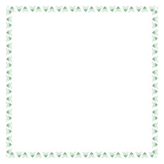 Fototapeta premium Green ornamental frame design element