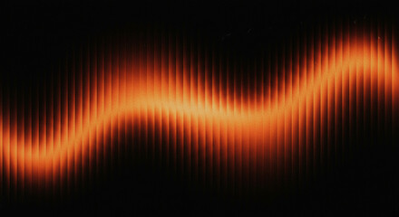 Glowing Orange Sine Wave abstract background
