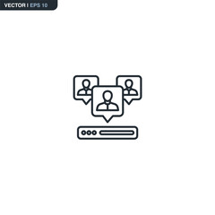 Online Video Conference and Group Virtual Meeting Icon