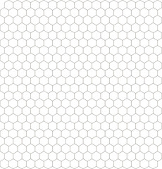 Gray Hexagonal Pattern on White Background
