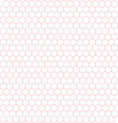 Pink Honeycomb Pattern on White Background