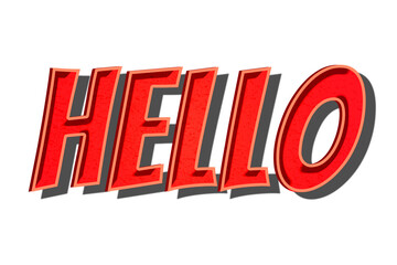 Hello png cartoon word sticker typography © Rawpixel.com