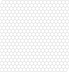 Gray Hexagonal Pattern on White Background