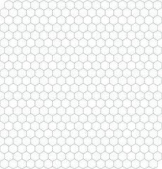 Gray Hexagon Pattern on White Background