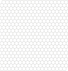 Gray Hexagon Pattern on White Background