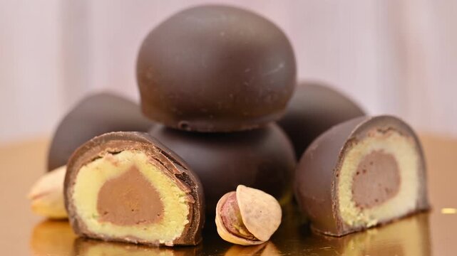  video of marzipan chocolates