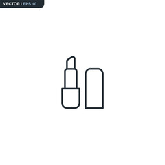 Lipstick Cosmetic Product and Beauty Accessory Icon
