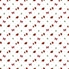 Seamless pattern with Rose and bow