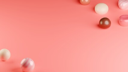 シンプルなチョコレートの3D背景⭐︎