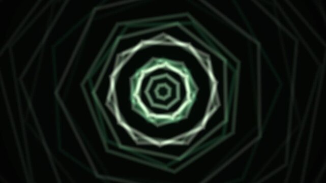Geometric Spiral Tunnel Visuals</br>