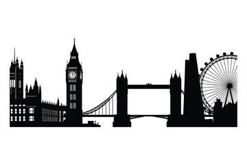 Fototapeta premium london City Silhouette
