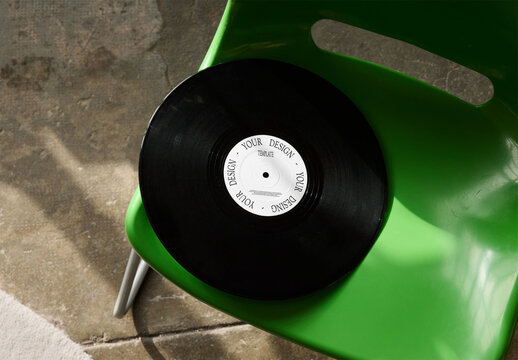 Mockup Of Customized Lp Record