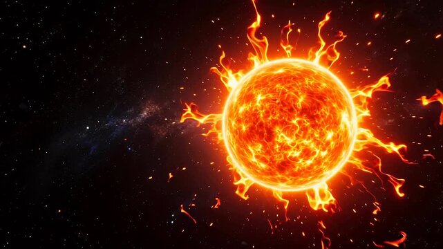 BurningSuninCosmicDarkness
