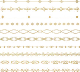 Fototapeta premium Calligraphic Design Elements, Ornate vintage frames and scroll elements. Flourish dividers and corners. Decorative calligraphic divider and border for vignette scrapbook ornament, frames isolated vect