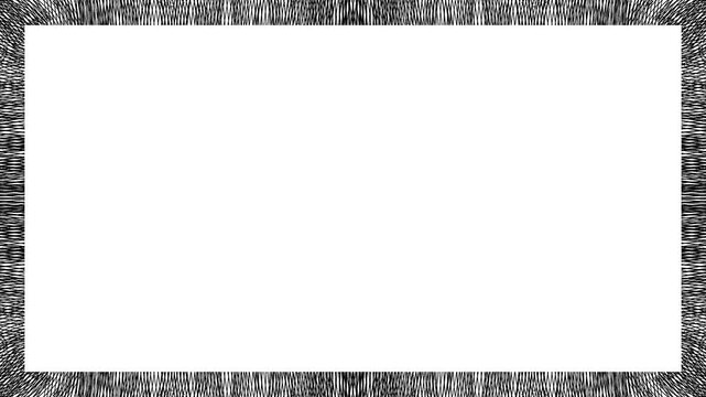 Choppy Black Border on White Background Animation Video
