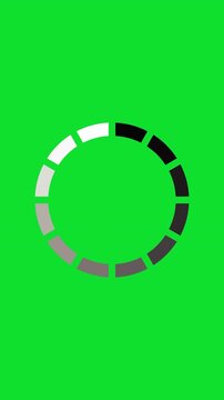 Loading circle animation, looped circle animation. Animated Loading circle on white. Full HD. 4K