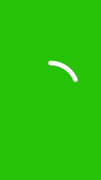 Loading circle animation, looped circle animation. Animated Loading circle on white. Full HD. 4K