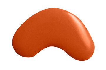 Fototapeta premium Orange paint drop png design element