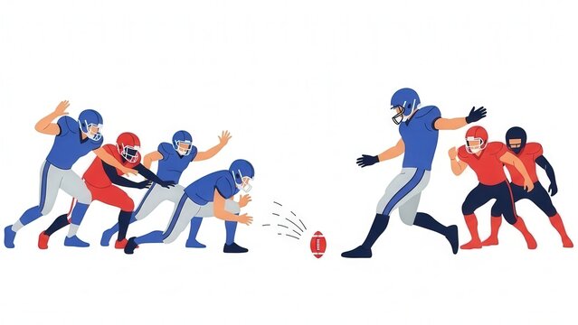 Illustration of Cheerful Children Playing Capture the Flag Outdoors