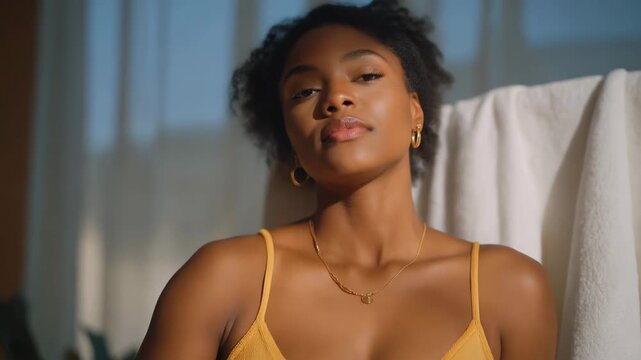 A person in a bright bathroom applying deodorant while getting ready for a busy day, showcasing their morning routine and essential personal care products for freshness and confidence. cinematic