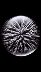 A macro shot of the fracture epicenter, Ai generated image