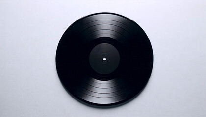 A minimalist graphic of a record with a single scratch, Ai generated image