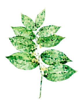Crystallized polygonatum flower sticker overlay