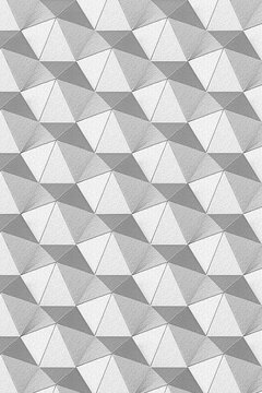 3D gray paper craft heptagonal patterned background design element