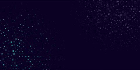Obraz premium Abstract Digital Circles of Particles with Noise. Futuristic Circular Sound Wave. Big Data Visualization.Crypto Currency Concept. Vector Illustration.