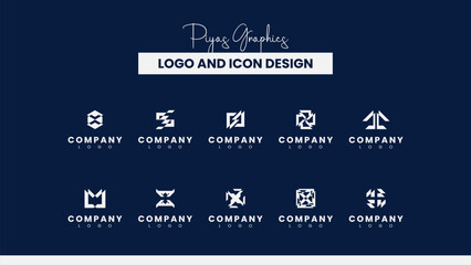 Obraz premium Abstract Creative Company Logo Collection