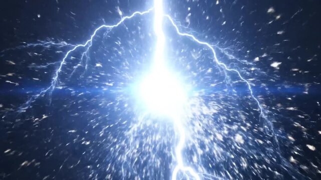 Electric Power Outlet with Lightning Strike Effect