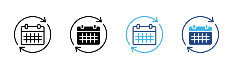 Agile Planning icon set multiple style collection