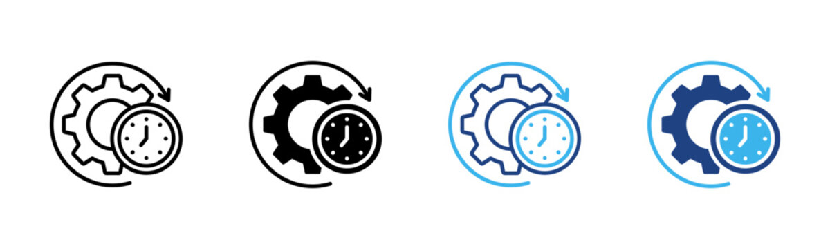 Continuity Strategy icon set multiple style collection