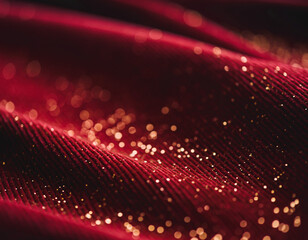 Luxury Red and Gold Sparkle Background &ndash; Elegant Festive Glitter Design