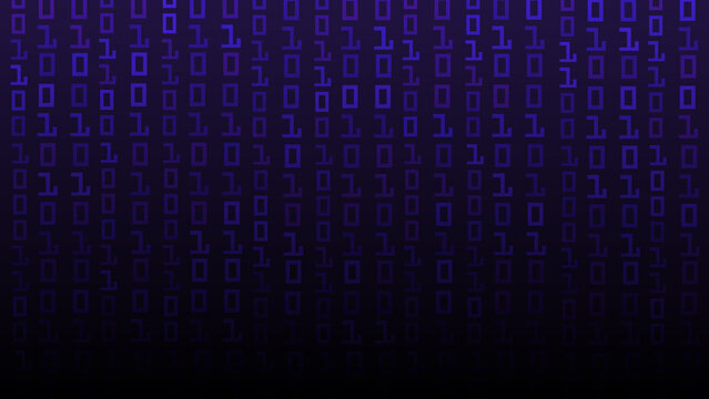 Abstract Binary Code Pattern Background for Technology and Programming Concept