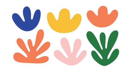 Fototapeta premium Colorful Floral Shapes