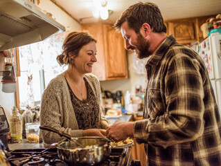 Joyful Cooking Experience in Cozy Kitchen Space
