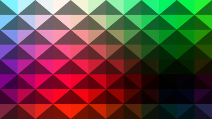 Obraz premium Abstract Vibrant Colorful Geometric Polygon Vector Background with Sharp Rainbow Prismatic Pattern