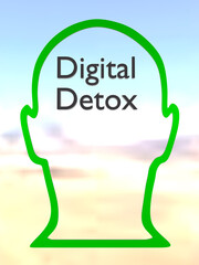 Digital Detox concept